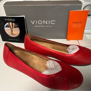 Vionic Women's Bold Red Loafers